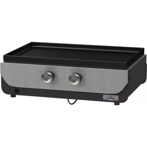 piastra elettrica le marquier "original 260" in acciaio nero 2 bruciatori