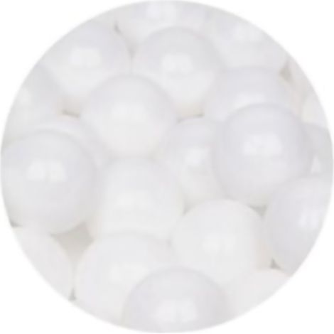 Lot de 100 ballons de jeu pour enfants, couleurs vives et amusantes, réutilisables, sur le thème de la mer, pour piscine, aire de jeux ou tente. Blanc épais, 5,5 cm / 2,2 pouces. (1/5)