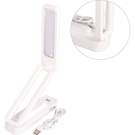 Faltbare und tragbare Schreibtischlampe mit Stecker, Tischlampe mit sanftem Licht für Büro und Zuhause (1/5)
