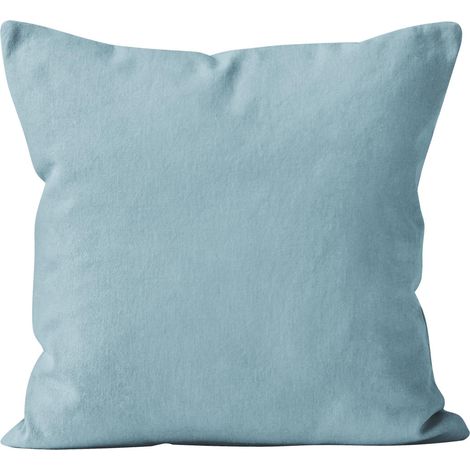Housse de coussin 40x40 cm ALIX bleu glacier, par Soleil d'ocre