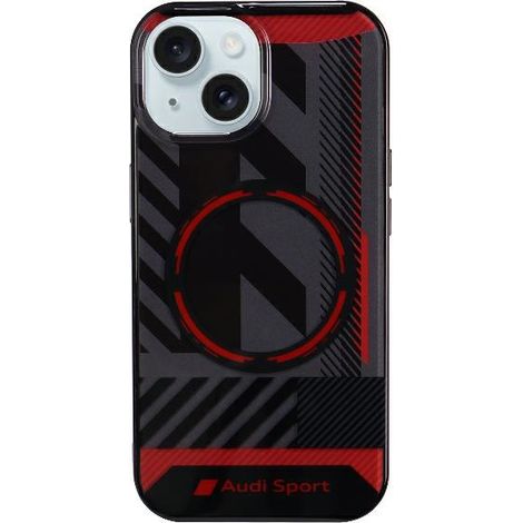 iPhone 15 Audi IML Sport MagSafe Hülle Schwarz (1/5)
