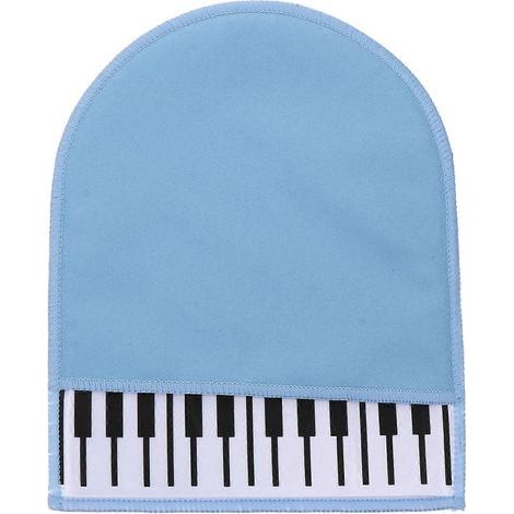 1 chiffon de nettoyage pour piano, chiffon de nettoyage pratique pour piano (bleu ciel)-18.8X15.1X0.2CM-Blue (1/4)