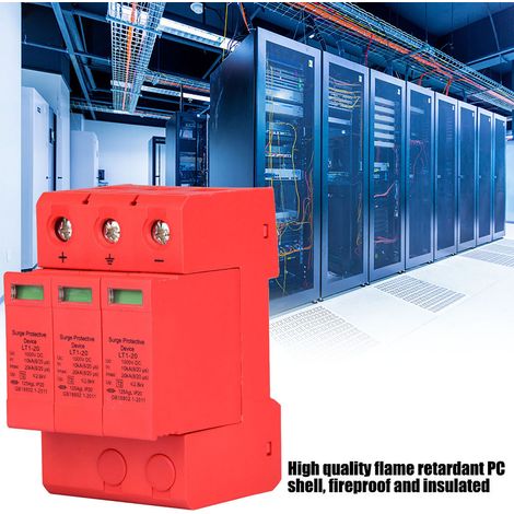 Parafoudre DC 3P 3.0KV dispositif anti-surtension pour foudre (3P20KA) (1/5)
