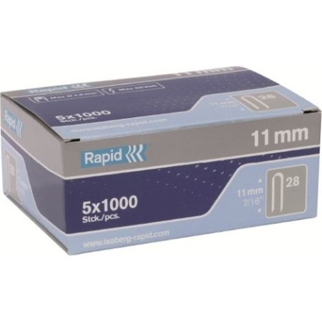Grapa Elec Cable 10Mm Nº28 Rapid 5.000 Pz