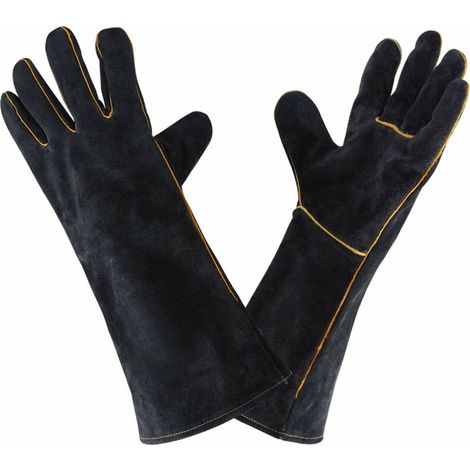 Gants de soudage en cuir 932 ° F, gant de soudage de cuisine à haute température pour le travail barbecue four jardinage 40 cm - RWBricolage › Sécurité › Équipements et matériel de sécurité › Gants › (1/5)
