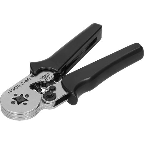 Pince à sertir HSC8 6‑4B 0,25‑10 mm² Mini outil de sertissage manuel auto-ajustable pour fils AWG23-7