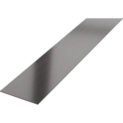 Ilcom bande I décorative en acier inoxydable pour les murs 50mm x 2700mm x 0.65mm - Gunmetal