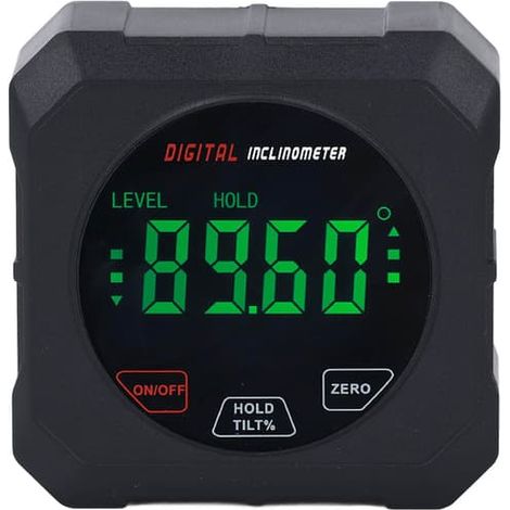 Rapporteur numérique avec écran tactile LCD, niveau à bulle électronique de précision, 200 mm/7,9 pouces, pour le travail du bois et la construction (1/5)