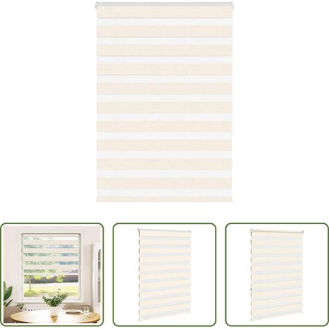 Doppelrollo -  Doppelrollo Marmorbeige 115x150cm Stoffbreite 110,9 cm Polyester (1/5)