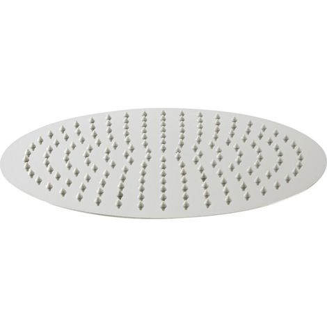 Milano Mirage 400mm Round Ultra Thin Fixed Rainfall Shower Head - Chrome (1/4)
