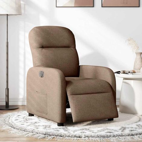 Maison Exclusive - Relaxsessel Elektrisch Braun Stoff
