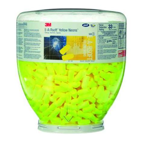 Tapón de oídos, paquete de recambio para el dispensador 3M™ -One-Touch™ Pro- recambio de recarga de 500 pores -EAR Soft-,