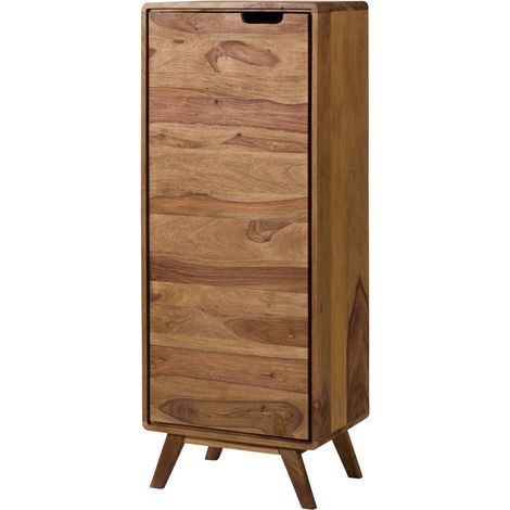Badschrank Sheesham 50x35x128 natur sandgestrahlt MALMÖ 2 260