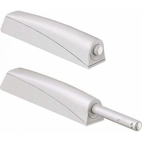 Amortisseur porte placard Push to Open – Lot de 2 pièces – Mécanisme à ressort robuste – Installation encastrée pour portes de taille moyenne (1/4)