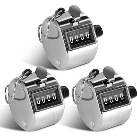 3 Pièces Compteur Manuel 4 Chiffres Compteur de Passage pour Compteur de Personnes. Sport de Golf. École des Formateurs (1/5)