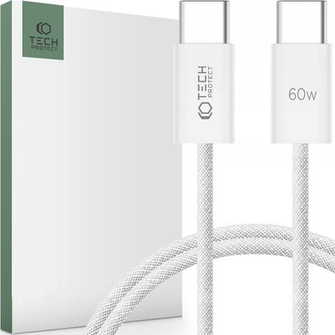 Tech-Protect Ultraboost Classic USB-C-Kabel PD60W/3A 100CM weiß (1/5)