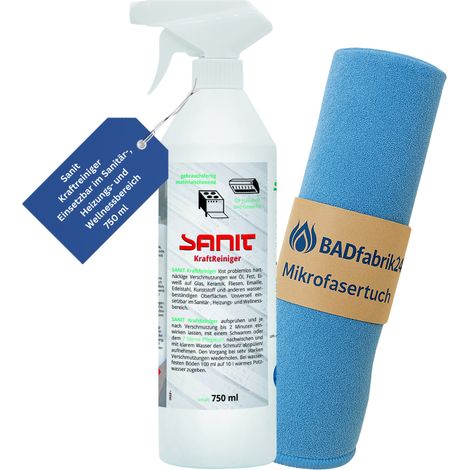 BADfabrik24 SANIT-Kraftreiniger 750 ml 3009 + Mikrofasertuch