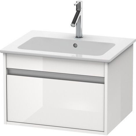 Meuble sous-vasque KETHO 410x600x475mm blanc brillant