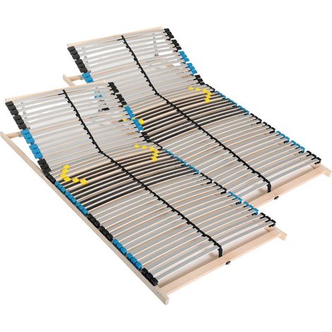 Lattenrost 160x200 Multi-verstellbarer Kopfteil, 42 Latten, 7 Zonen, Made in Germany, Belastung ca. 150Kg