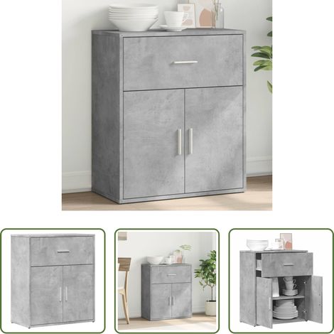 vidaXL Stauraum - Sideboard Betongrau 60x31x70 cm Holzwerkstoff (1/5)
