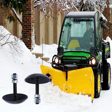 Lame de chasse-neige en acier inoxydable, patins antidérapants, lame de chasse-neige universelle, compatible avec les chasse-neige pour VTT/UTV, kit de remplacement de patins antidérapants (1/5)