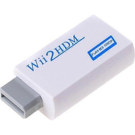 Adaptateur convertisseur Wii vers HDMI, connecte la console de jeu Wii à un écran HDMI, sortie vidéo 1080p.