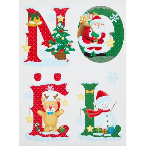 Lettere adesive natale 29,5x40 - Feeric lights & christmas