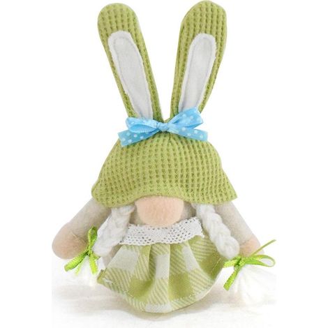 Gnomes de Pâques, décorations de Pâques en forme de gnomes, décorations d'intérieur avec des oreilles de lapin (1/5)