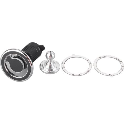 Support magnétique pour téléphone 360° aimant puissant support voiture tableau de bord pour smartphones 4 à 7,2 pouces noir (1/5)