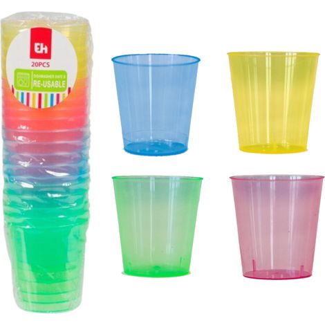 VASO PLÁSTICO COLORES