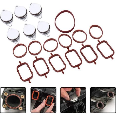 6 X 22MM Diesel Swirl Baffle Blank Intake Manifold Gasket Repair Replacement Kit