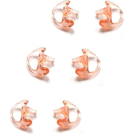 Embouts auriculaires de rechange en silicone souple, embout moyen, pour oreillette acoustique de talkie-walkie (lot de 3 paires) (1/5)