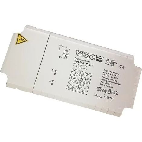 Vossloh 188110 70W Vorschaltgerät für Glühlampe