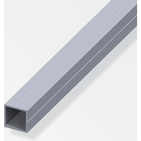 Tubo quadrato alfer aluminium 19.5x1.5mm lunghezza 1m - 25168 (1/2)