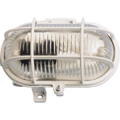 APLIQUE OVAL 60W. BLANCO