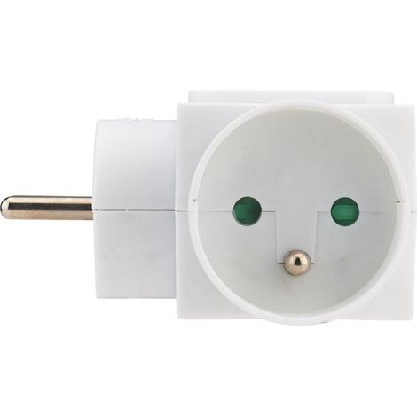 DEBFLEX - QUADRIPLITE LATERALE 2X 2P+T 16A + 2X 2P 6A BLANC - 714330