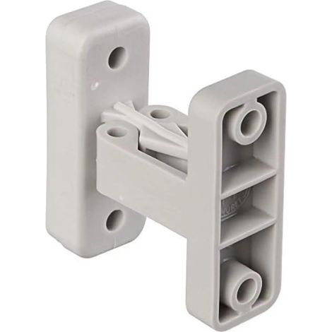 Bloqueur arrêt de portillon à pince 48 x 18mm entraxe 35mm en plastique gris à visser Porte de garage Ouverture Immobilisation Pratique (1/4)