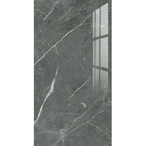 Lot 10 autocollants muraux imitation marbre gris‑ardoise 60×30 cm PVC épais auto‑adhésif, résistant eau‑chaleur‑rayures, crédence cuisine‑salle de bain‑caravane (1/5)