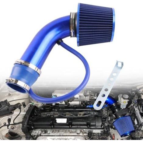 Kit de filtre d'admission d'air universel, filtre conique en aluminium de 76 mm (3 pouces), système de tuyau d'admission d'air froid pour voiture, compatible avec les voitures de cour (1/5)