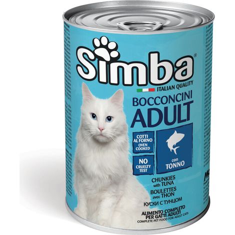 CIBO GATTO MONGE SIMBA 415 G BOCCONCINI TONNO Q.TA 24