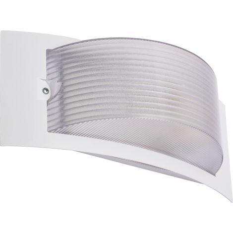 Plafonnier mural étanche IP54 - Extérieur - PC blanc - E27 - 60W max (1/2)