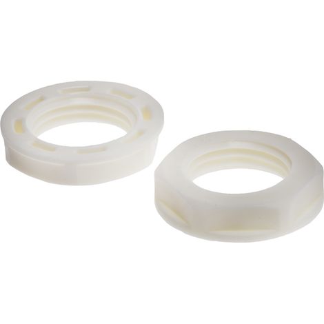 Ecrou pour presse étoupe, RS PRO, Blanc, Nylon 66, Filetage: M16, IP68 ( Prix pour Paquet de 25 )