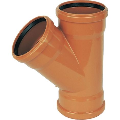 FloPlast 110mm Triple Socket Junction - PVC-U Drainage Solution (1/2)