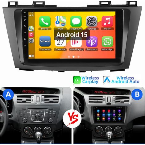Autoradio Android 15 Pour Mazda 5 CR19 (2005-2010) CarPlay GPS FM WIFI RDS 2+64G (1/5)