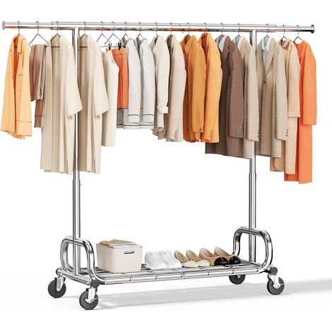 HOKEEPER Penderie extensible avec étagère inférieure