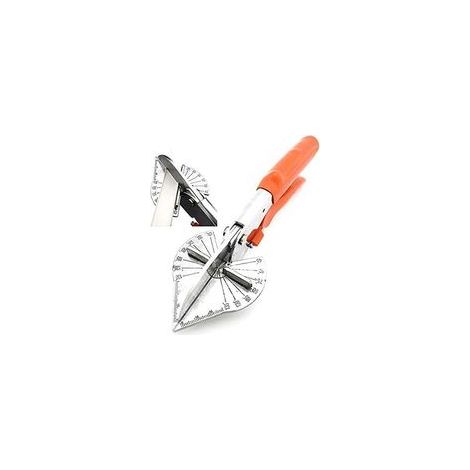 Cisaille à onglets multi-angles, outil manuel avec lames réglables de 45 à 135 degrés. (1/4)