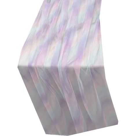 Nappe décorative imperméable et résistante à l'eau pour fêtes, facile à nettoyer, longue durée de vie, couleur éclatante, 30 x 275 cm, violet (1/5)