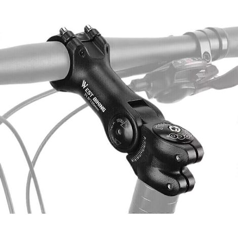 Potence de vélo à angle réglable, en alliage d'aluminium durable et haute résistance pour une compatibilité universelle et une installation facile sur la plupart des vélos, y compris (1/5)