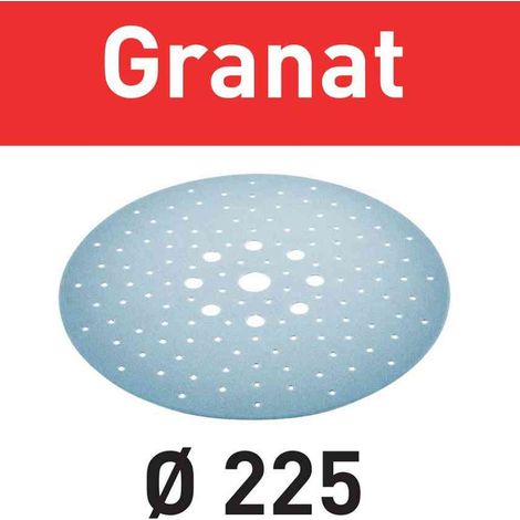 Festool – Disque à lamelles 205667 225 mm P180 – Lot de 5 – Pour ponçage plâtre et mastics – Abrasif grenat multicouches