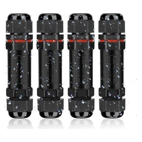 Boîte de Jonction Étanche IP68 Polycarbonate pour Câbles 1 à 13 mm 4 Pièces (1/5)